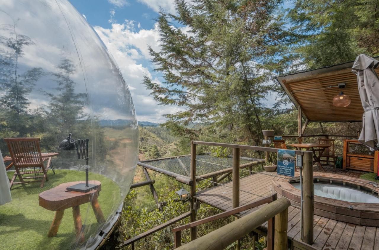 מלון אל רטירו Bubblesky Glamping 40 Min From Medellin מראה חיצוני תמונה