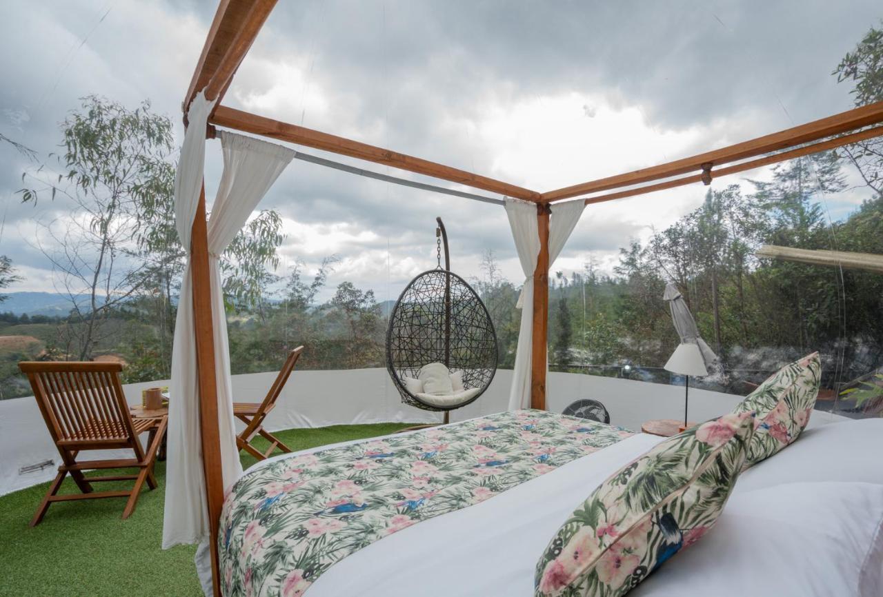 מלון אל רטירו Bubblesky Glamping 40 Min From Medellin מראה חיצוני תמונה