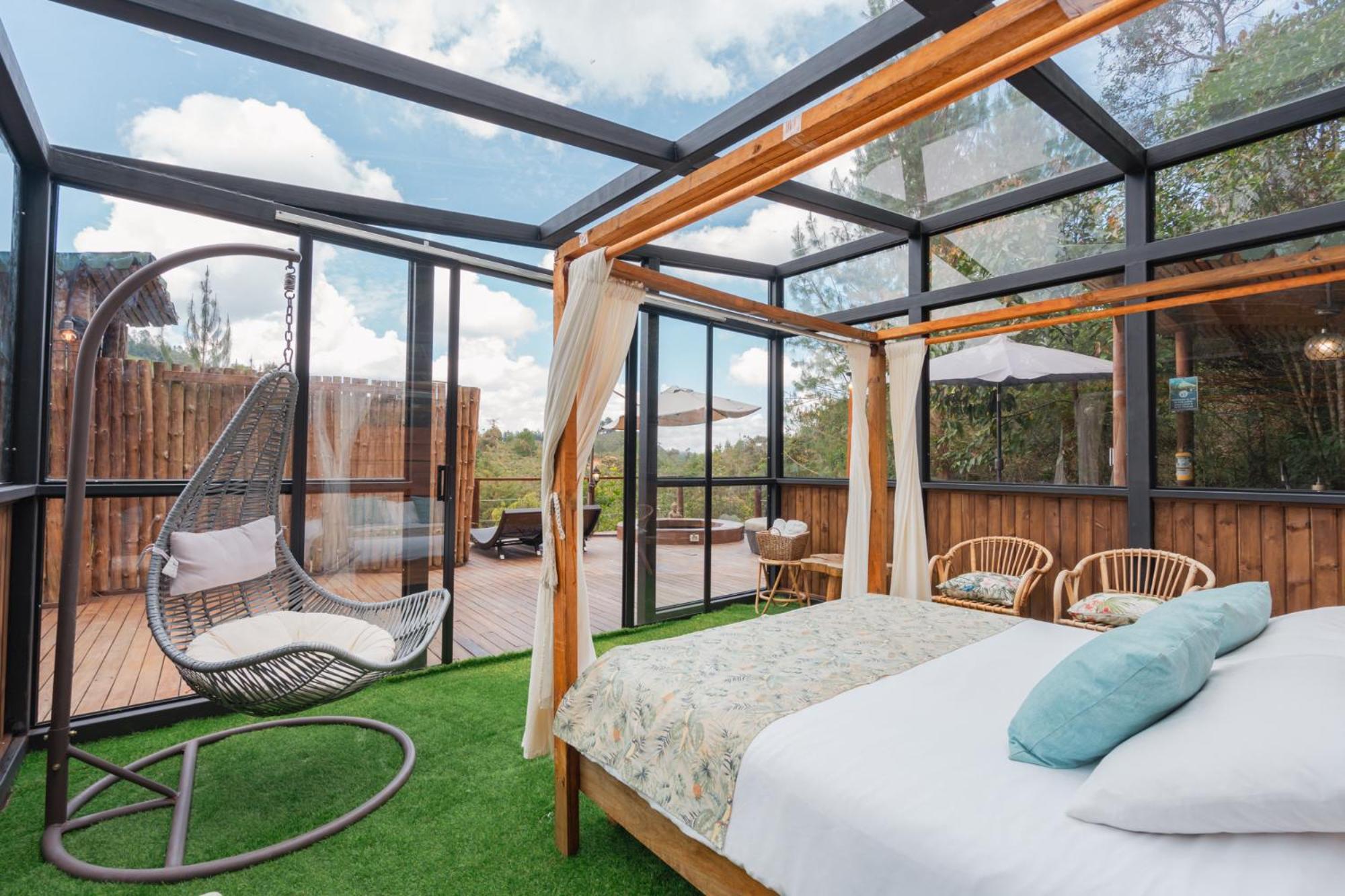 מלון אל רטירו Bubblesky Glamping 40 Min From Medellin מראה חיצוני תמונה