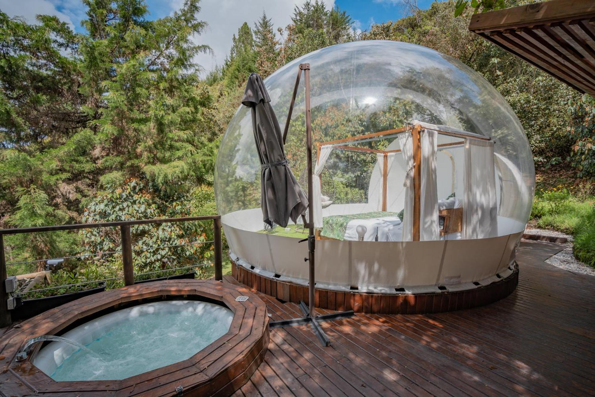 מלון אל רטירו Bubblesky Glamping 40 Min From Medellin מראה חיצוני תמונה